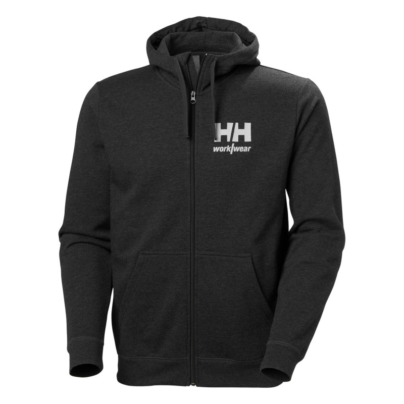 Sweat de travail zippé noir