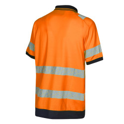 Polo haute visibilité orange fluo