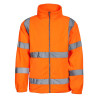 Polaire haute visibilité orange