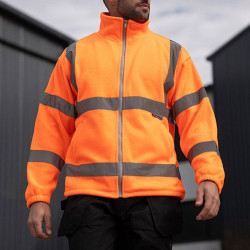 Veste polaire btp haute visibilité