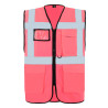 Gilet visibilité améliorée rose