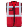 Gilet visibilité améliorée rouge