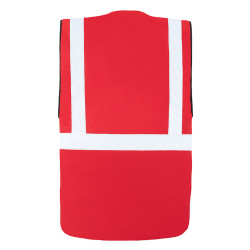 Gilet visibilité améliorée rouge