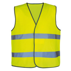 Gilet de signalisation enfant pas cher haute visibilité T2S NEON KID jaune fluo - dos