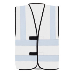 Gilet visibilité améliorée blanc