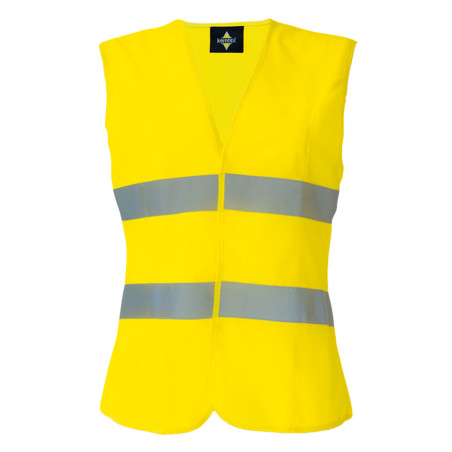 Gilet haute visibilité femme jaune
