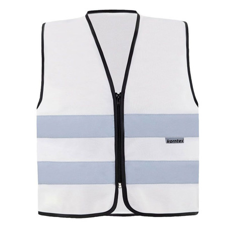 Gilet visibilité améliorée blanc