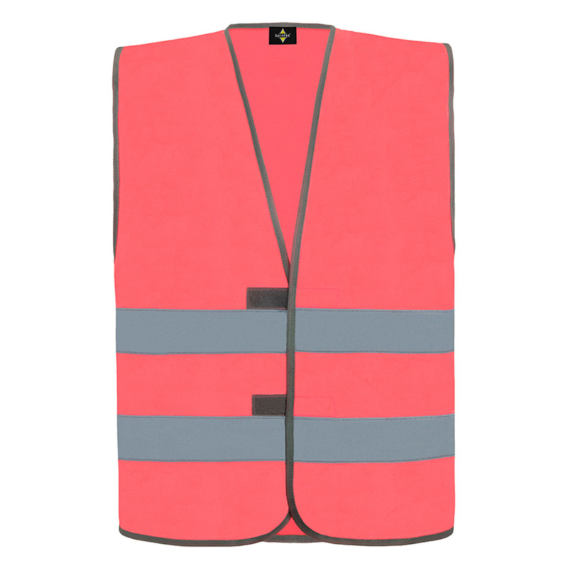 Gilet de travail rose fluo