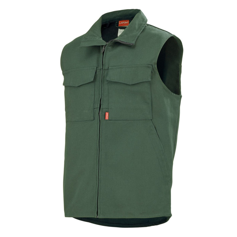 Gilet de travail vert