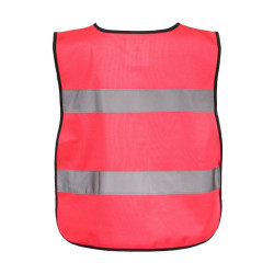 Poncho fluo à bandes réfléchissantes