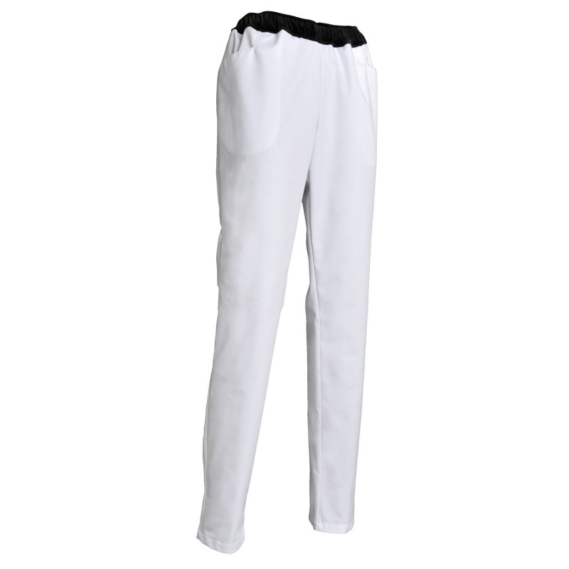 Pantalon professionnel blanc pas cher