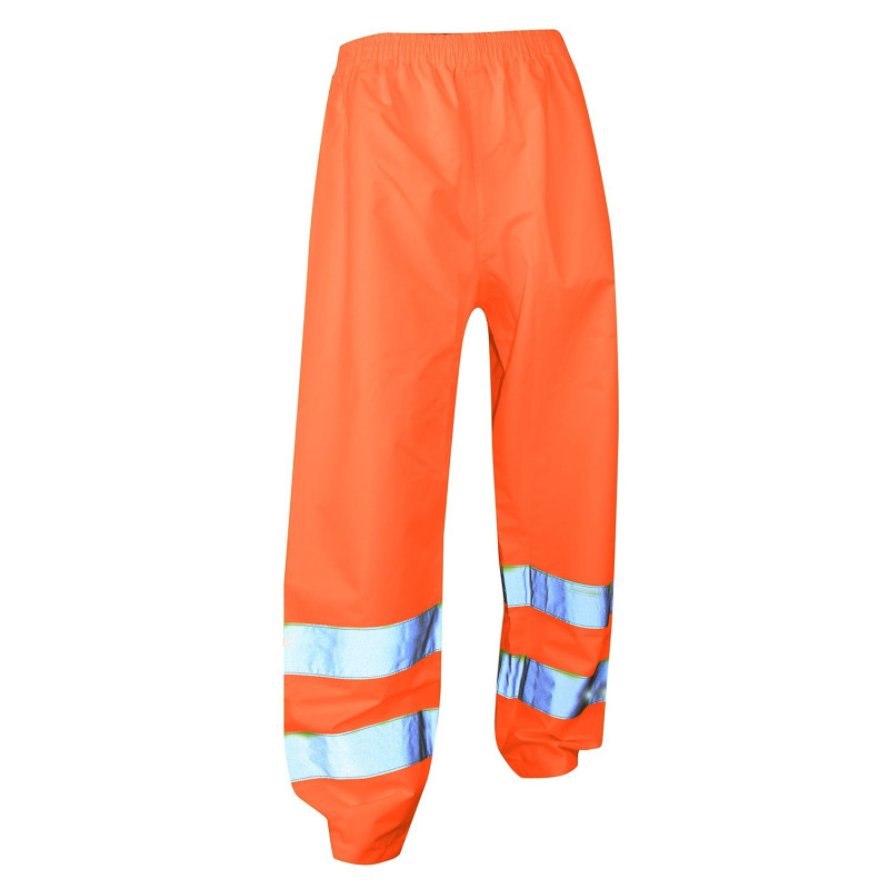 Pantalon imperméable haute visibilité ORANGE PAS CHER