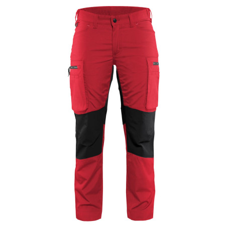 Pantalon travail rouge blaklader Pantalon travail rouge blaklader