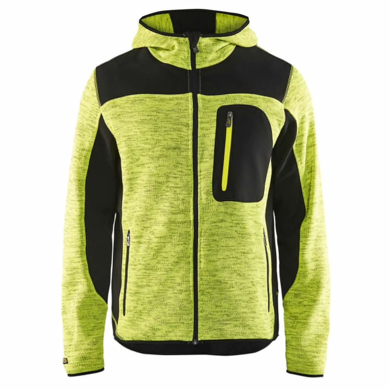 veste travail jaune fluo