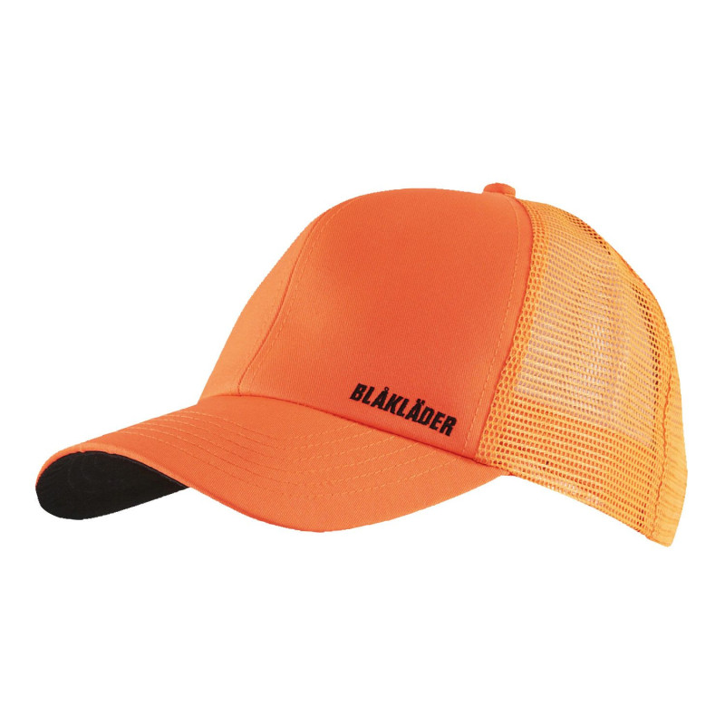 Casquette professionnelle orange fluo