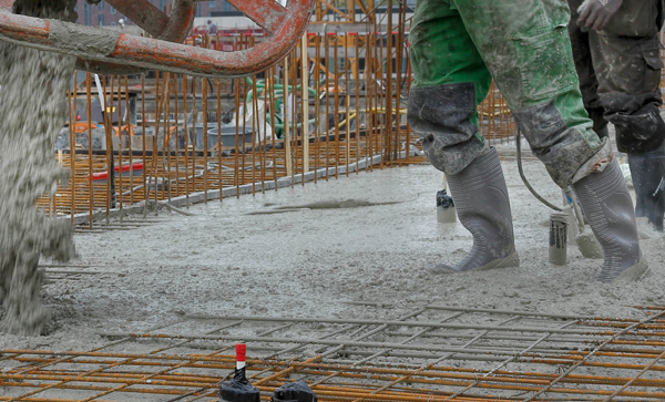 Botte de sécurité fourrée en cuir pour chantier