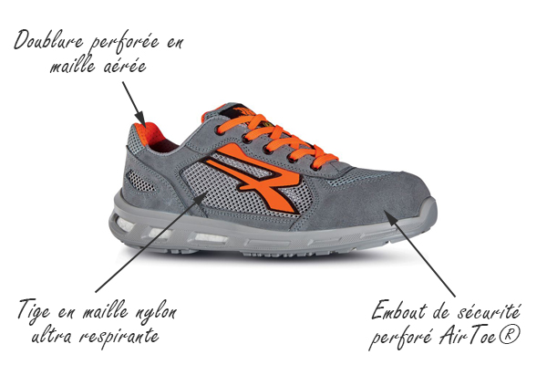 Chaussure de sécurité respirante homme Diadora GEOX