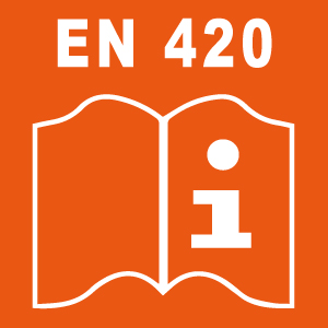 Gant de manutention professionnel de travail EN 420 Conforme aux exigences  générales en matière de gants de protection :, EP204