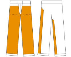 Pantalon bûcheron type A - zone de la protection