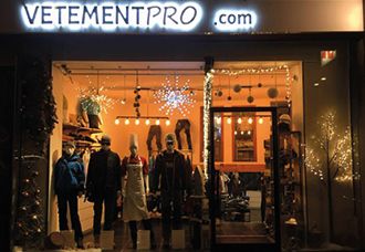 Le magasin vetementpro.com de Lyon est en fête pour Noël !